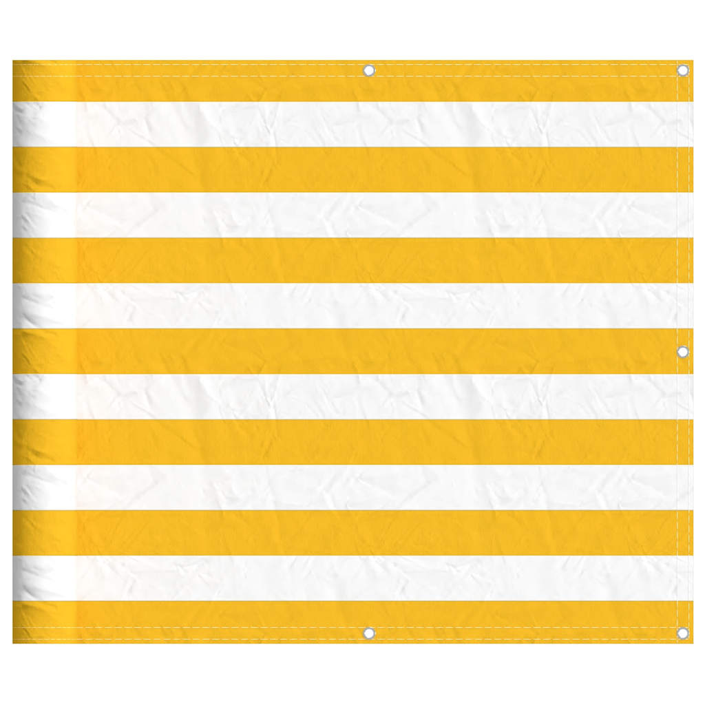 Thumbnail - vidaXL Balkon-Sichtschutz Gelb und Weiß Gestreift 90x700 cm