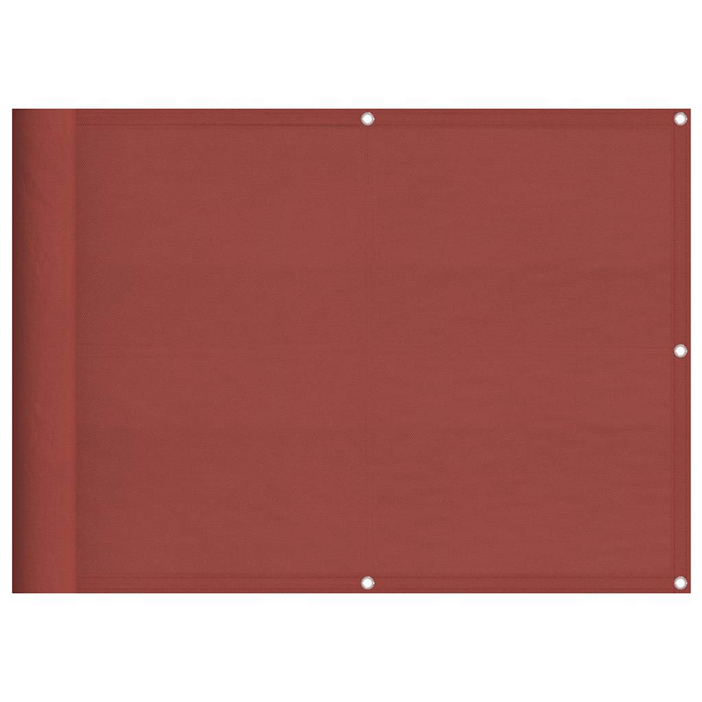 vidaXL Balkónová zástěna terakota 75 x 1000 cm 100% polyester oxford