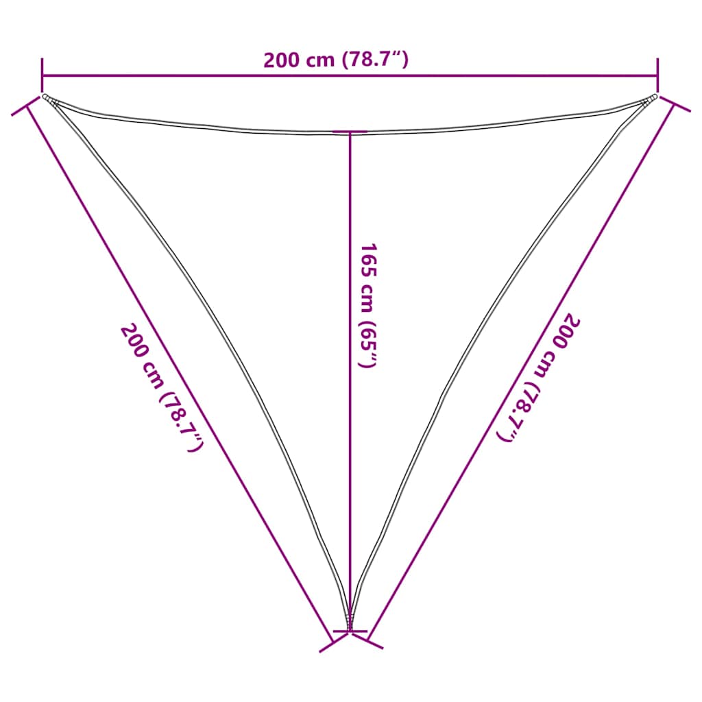 Zonneschermdoek Donkergroen 2x2x2 m 100% Polyester Oxford image 10