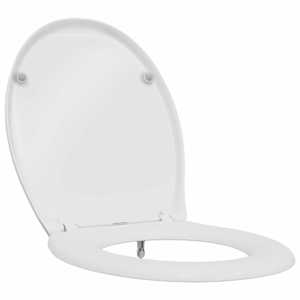 vidaXL Tualettsari Valge 47 x 37 x 4 cm Duroplast