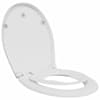 vidaXL Tualettsari Valge 47 x 37 x 4 cm Duroplast