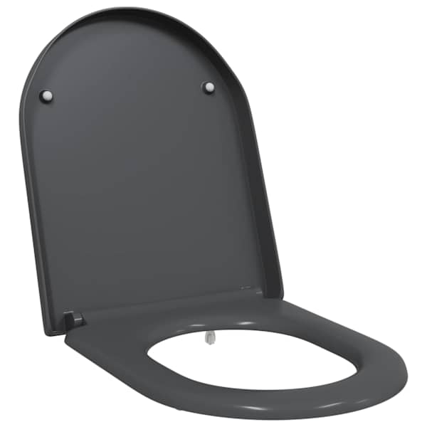 vidaXL Tualettsari Antratsiit 49 x 36 x 4 cm Duroplast