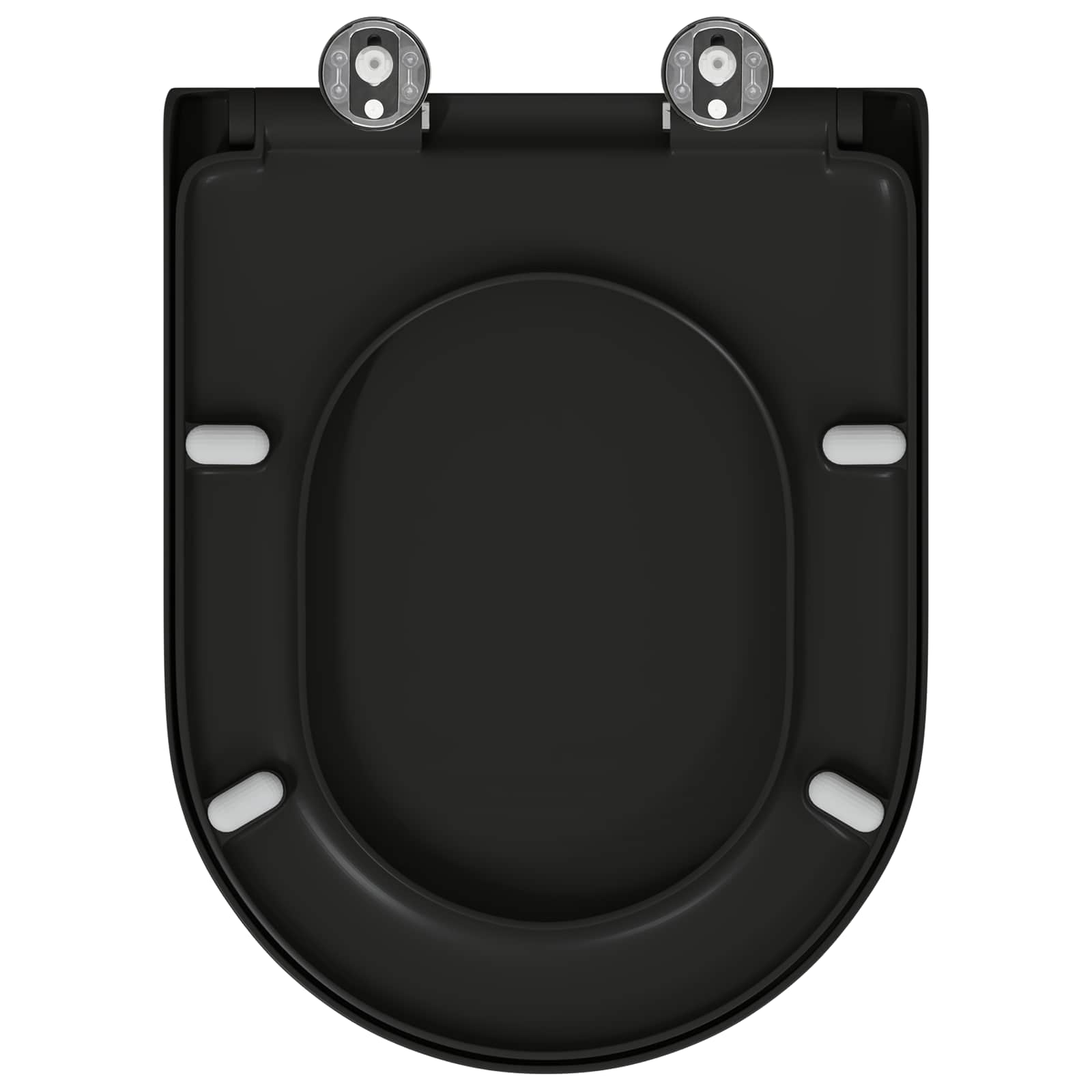 Pokrivalo za stranišče Črna 49 x 36 x 4 cm Duroplast - slika 8