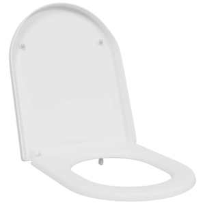 vidaXL Tualettsari Valge 49 x 36 x 4 cm Duroplast