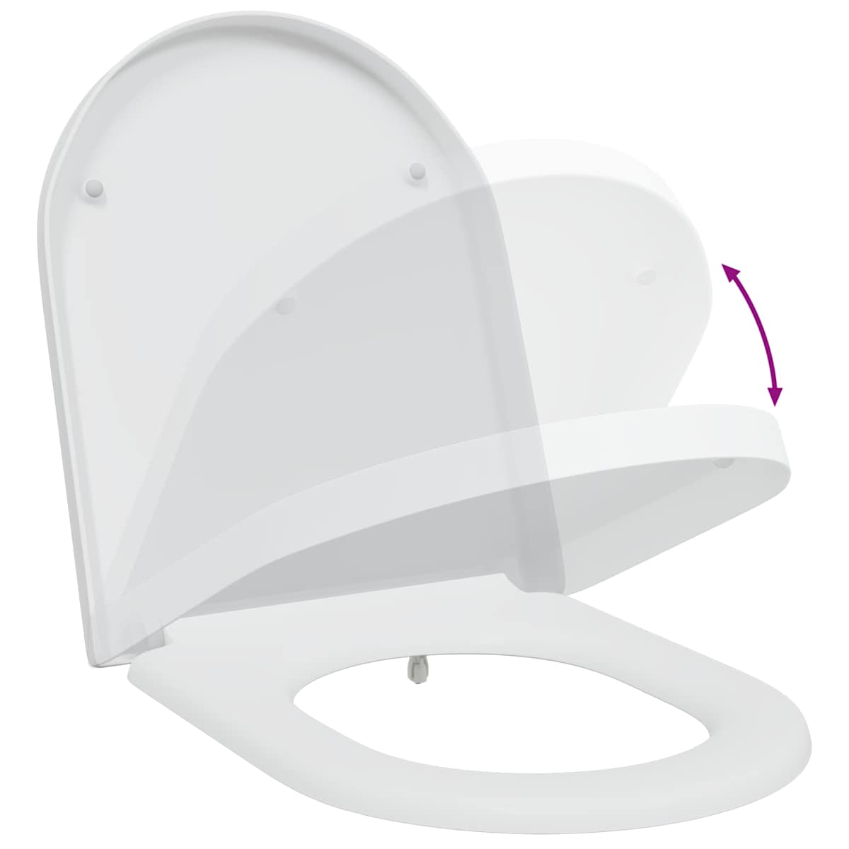 Toilet sæde 49 x 36 x 4 cm Duroplast - Billede 9
