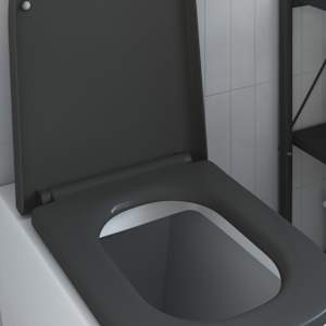 Toaletní prkno Antracit 47,5 x 35 x 3,6 cm Duroplast - obrázek 4