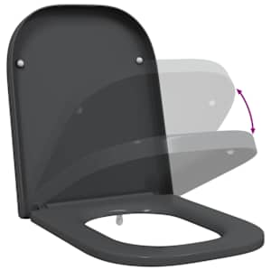 Toaletní prkno Antracit 47,5 x 35 x 3,6 cm Duroplast - obrázek 9