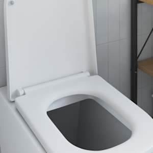 Toaletní prkno Bílá 47,5 x 35 x 3,6 cm Duroplast - obrázek 4
