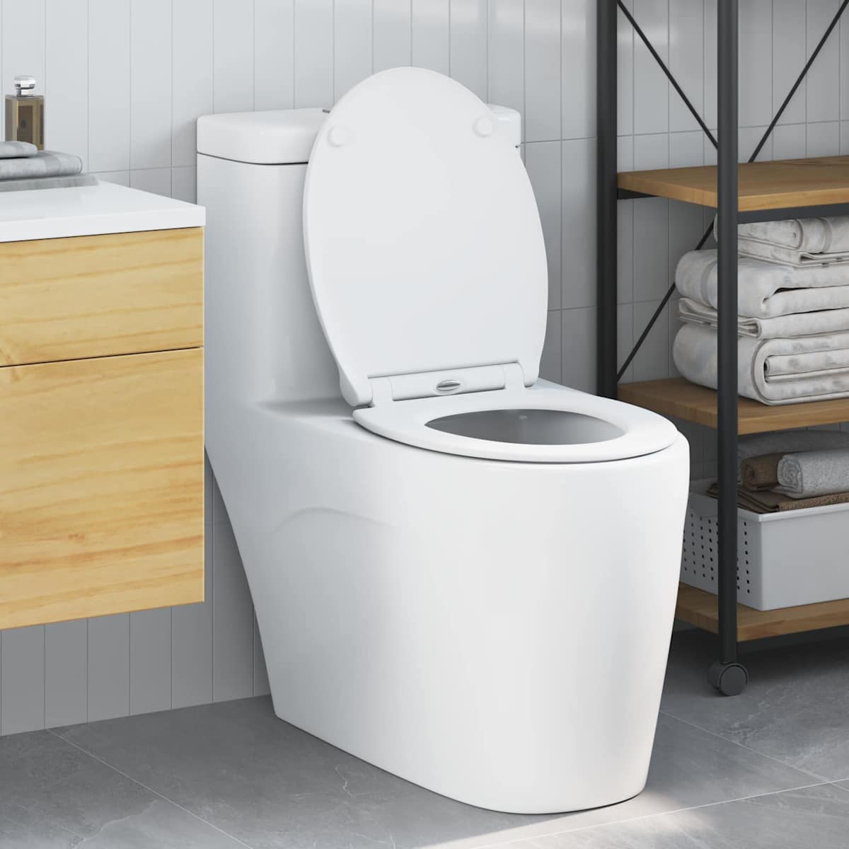 Toilet sæde 45,5 x 37,5 x 3,8 cm Duroplast