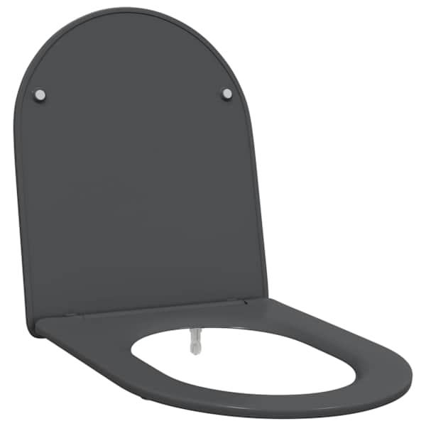 vidaXL Tualettsari Antratsiit 47 x 36 x 3,4 cm Duroplast