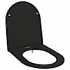 vidaXL Tualettsari Must 47 x 36 x 3,4 cm Duroplast