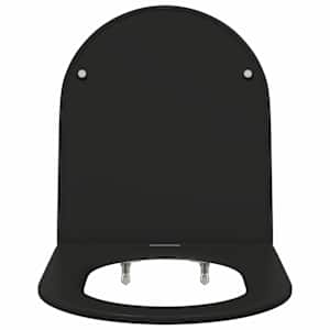 Toaletní prkno Černá 47 x 36 x 3,4 cm Duroplast - obrázek 6