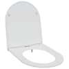 vidaXL Tualettsari Valge 47 x 36 x 3,4 cm Duroplast