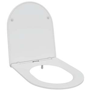 vidaXL Tualettsari Valge 47 x 36 x 3,4 cm Duroplast