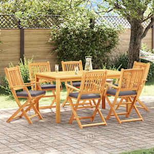 Zložljiva stolica z blazino 6 pcs Siva 49 x 57.5 x 92cm