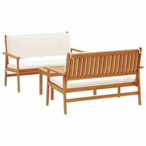 Sada zahradních pohovek 3 pcs Hnědá 120 x 65,5 x 79 cm - obrázek 2