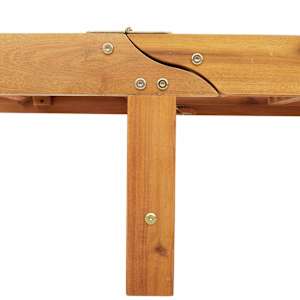 Slunečník 2 pcs Taupe 200 x 67 x 84 cm Masivní akátové dřevo - obrázek 9