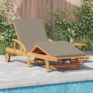 Slunečník 2 pcs Taupe 200 x 67 x 84 cm Masivní akátové dřevo - obrázek 1
