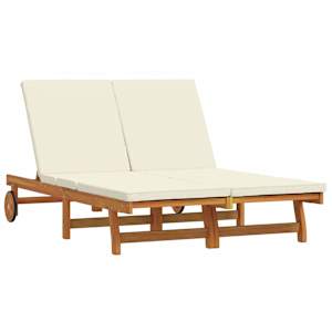 vidaXL Lamamistool Pruun 125 x 200 x 84 cm Tugev akatsiapuu