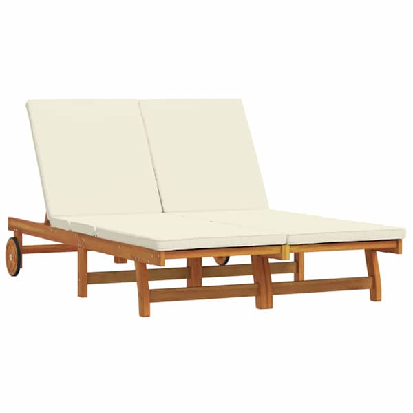 vidaXL Lamamistool Pruun 125 x 200 x 84 cm Tugev akatsiapuu