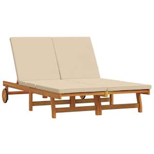 vidaXL Lamamistool Pruun 125 x 200 x 84 cm Tugev akatsiapuu