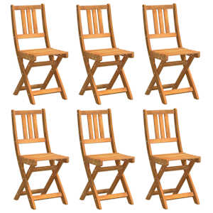 Zahradní křeslo 6 pcs Přírodní olej 40 x 42 x 85 cm - obrázek 2