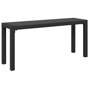 Zahradní lavice Černá 100 x 28 x 45cm Ocel - obrázek 2