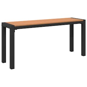 Zahradní lavice Hnědá 100 x 28 x 45cm Ocel - obrázek 2