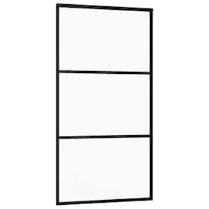 Posuvné dveře s kováním 102x205 cm ESG sklo a hliník - obrázek 4