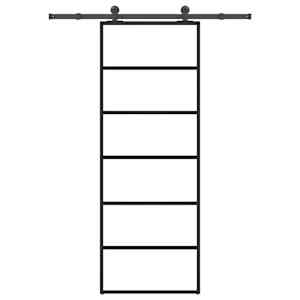 vidaXL liuguks koos tarvikutega, 76 x 205 cm, ESG-klaas ja alumiinium