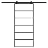 vidaXL liuguks tarvikutega, 90 x 205 cm, ESG-klaas ja alumiinium