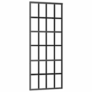 Posuvné dveře s kováním 76x205 cm ESG sklo a hliník - obrázek 4