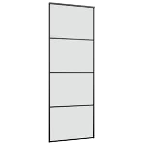 Posuvné dveře s kováním 76x205 cm ESG sklo a hliník - obrázek 4