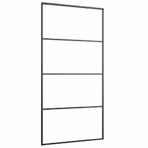 Posuvné dveře s kováním 102,5 x 205 cm ESG sklo a hliník - obrázek 4