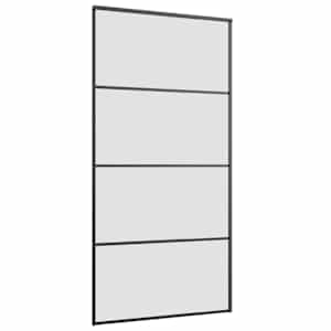 Posuvné dveře s kováním 102,5 x 205 cm ESG sklo a hliník - obrázek 4