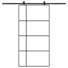 vidaXL liuguks tarvikutega, 102,5 x 205 cm, ESG-klaas ja alumiinium