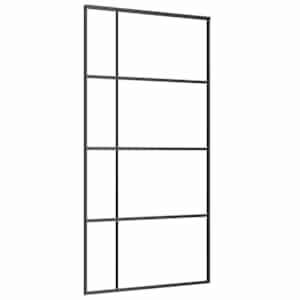 Posuvné dveře s kováním 102,5 x 205 cm ESG sklo a hliník - obrázek 4