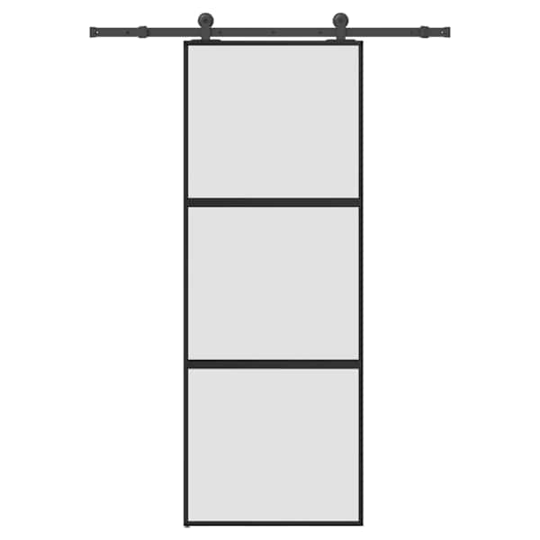 vidaXL l&uuml;kanduks koos riistvara komplektiga 76x205 cm karastatud klaas