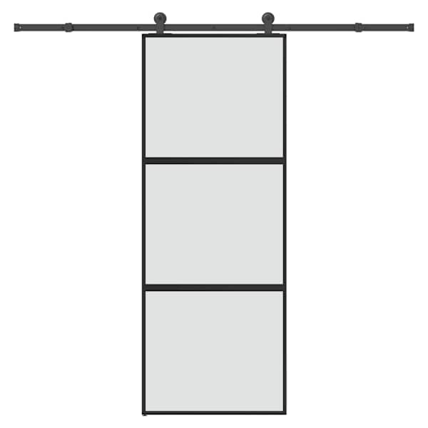 vidaXL l&uuml;kanduks koos riistvara komplektiga 76x205 cm karastatud klaas