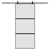 vidaXL l&uuml;kanduks riistvara komplektiga 90x205 cm karastatud klaas