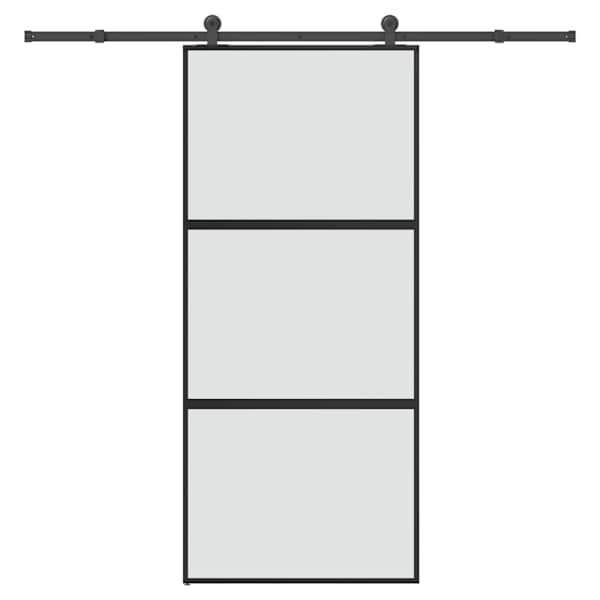 vidaXL l&uuml;kanduks riistvara komplektiga 90x205 cm karastatud klaas