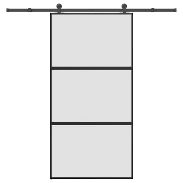 vidaXL l&uuml;kanduks riistvara komplektiga 102,5x205 cm karastatud klaas
