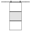 vidaXL l&uuml;kanduks riistvara komplektiga 90x205 cm karastatud klaas