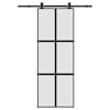 vidaXL l&uuml;kanduks koos riistvara komplektiga 76x205 cm karastatud klaas