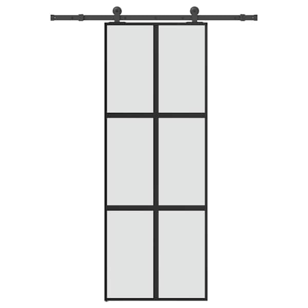 vidaXL l&uuml;kanduks koos riistvara komplektiga 76x205 cm karastatud klaas