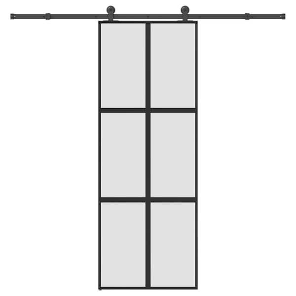 vidaXL l&uuml;kanduks koos riistvara komplektiga 76x205 cm karastatud klaas