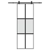 vidaXL l&uuml;kanduks koos riistvara komplektiga 76x205 cm karastatud klaas