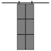 vidaXL l&uuml;kanduks koos riistvara komplektiga 76x205 cm karastatud klaas