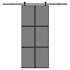 vidaXL l&uuml;kanduks riistvara komplektiga 90x205 cm karastatud klaas