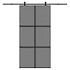vidaXL l&uuml;kanduks riistvara komplektiga 102,5x205 cm karastatud klaas